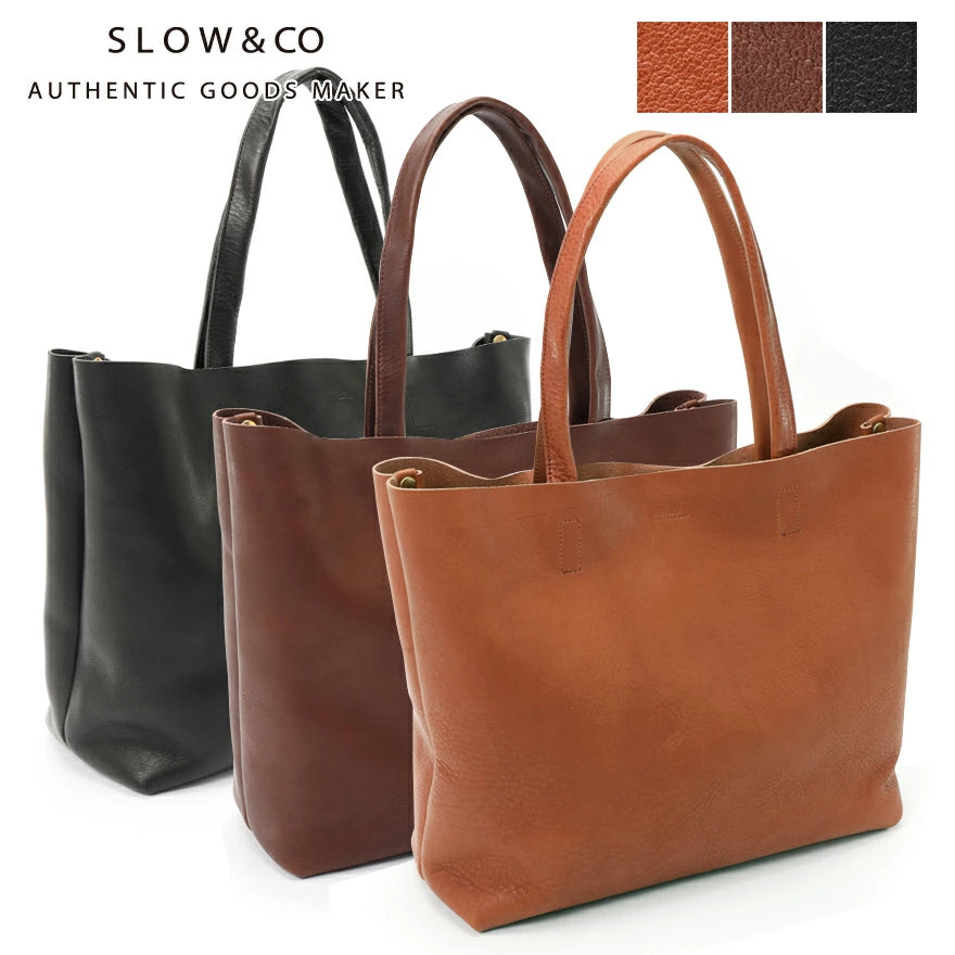 ＫＺ ✨ スロウ　SLOW 栃木レザー　トートバッグ　内側脱着可能 即納】SLOW（スロウ）bono -トートバッグ-栃木レザー社製レザー